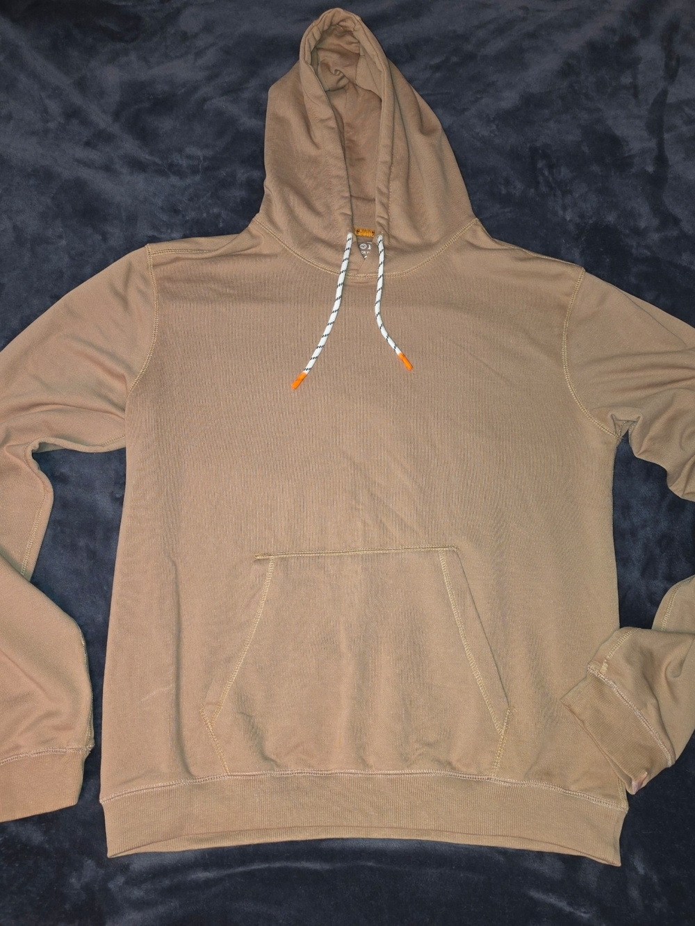 Men's Brown Hooded Pullover Sweatshirt